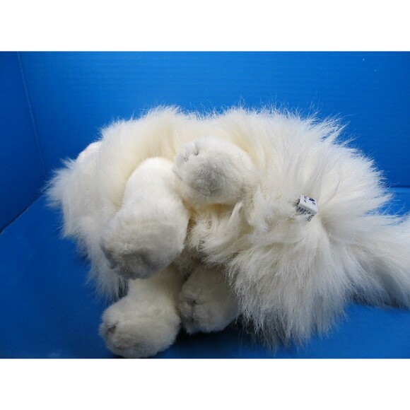 Vtg A&A Plush Inc Stuffed Animal Sitting Fluffy Kitty Cat Persian Realistic 12" - Picture 5 of 7
